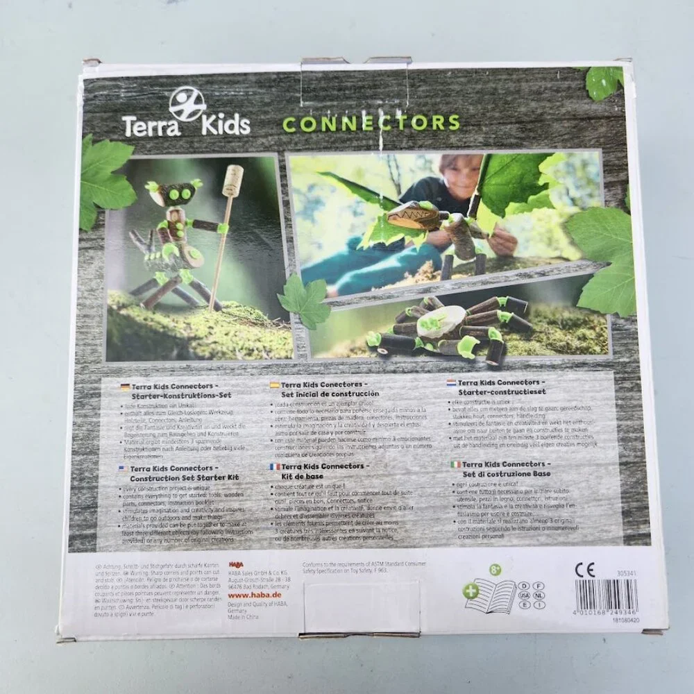 HABA Terra Kids Connectors Backyard Nature Craft Kit STEM ENGINEERING Toy NEW Mo